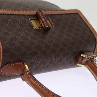 Celine Vintage Convertible Top Handle Bag Macadam Coated Canvas