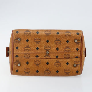 MCM Visetos Handbag Canvas and Leather