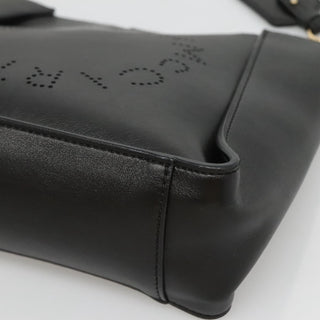 Stella McCartney Logo Crossbody Bag Perforated Faux Leather