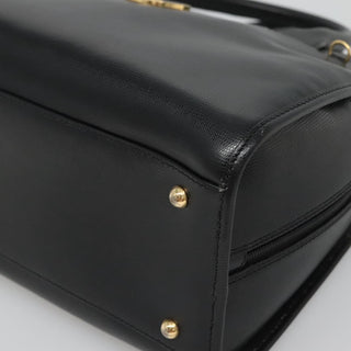 Celine Circle Logo Handbag Leather