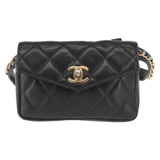 Chanel Vintage CC Flap Waist Bag Quilted Lambskin