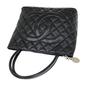 Chanel Medallion Tote Quilted Caviar