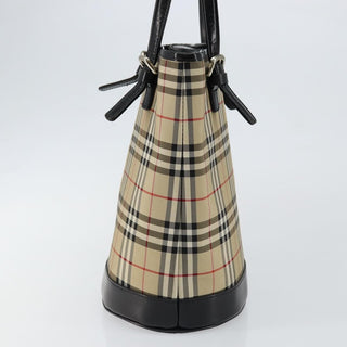 Burberry Nova Check Tote Canvas and Leather