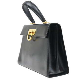 Salvatore Ferragamo Gancini Convertible Top Handle Bag Suede
