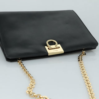 Salvatore Ferragamo Gancini Shoulder Bag Leather