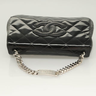 Chanel Vintage ID Bracelet Flap Bag Quilted Patent