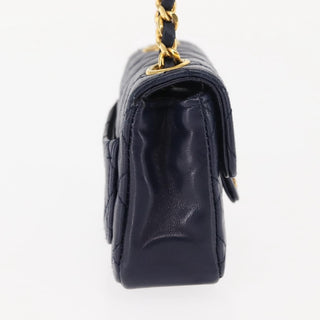 Chanel Square Classic Single Flap Top Handle Bag Quilted Lambskin