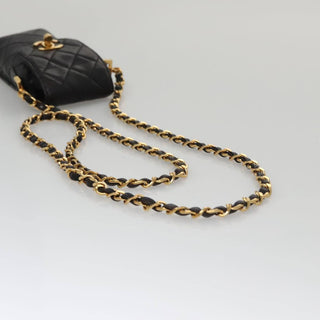 Chanel CC Phone Pouch with Chain Quilted Lambskin