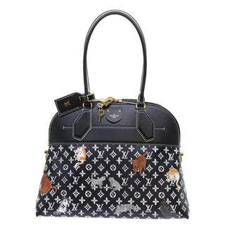 Louis Vuitton Alma Souple Handbag Limited Edition Grace Coddington Catogram Canvas and Calfskin