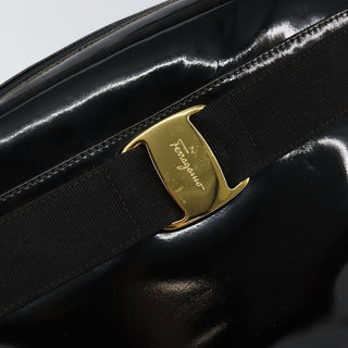 Salvatore Ferragamo Vala Shoulder Bag Patent Leather