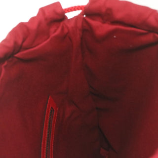 Gucci Logo Drawstring Backpack Striped Canvas