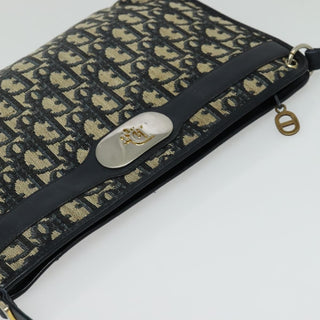 Christian Dior Vintage Trotter Shoulder Bag Canvas