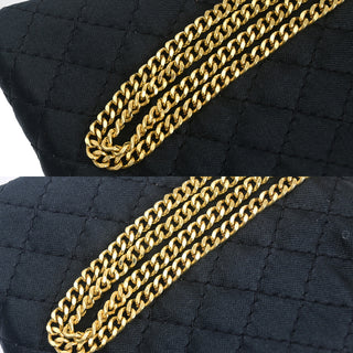 Chanel CC Logo Micro Matelasse Shoulder Bag Pouch Canvas