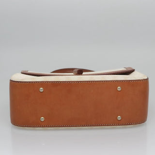 Celine Vintage Convertible Top Handle Bag Macadam Coated Canvas