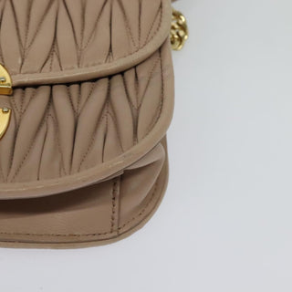 Miu Miu Chain Flap Crossbody Bag Matelasse Leather