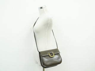 Salvatore Ferragamo Gancini Shoulder Bag Leather