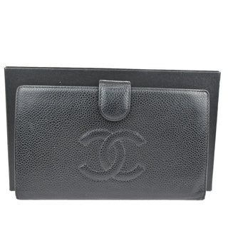 Chanel CC Bifold Wallet Quilted Caviar