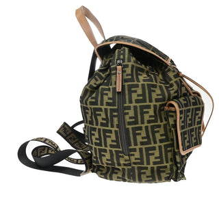 Fendi Vintage Double Pocket Backpack Zucca Canvas
