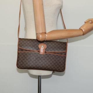 Celine Macadam Shoulder Bag PVC Leather