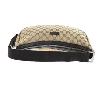Gucci Saddle Zip Messenger Bag GG Canvas