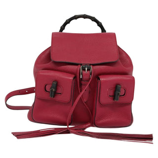 Gucci Bamboo Tassel Backpack Leather