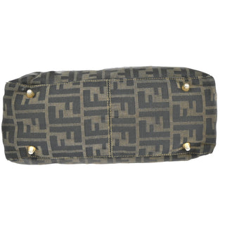 Fendi Vintage FF Handle Tote Zucca Canvas