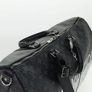 Louis Vuitton Keepall Bandouliere Bag Monogram Eclipse Split Canvas