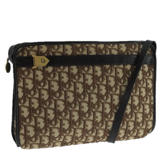 Christian Dior Vintage Trotter Shoulder Bag Canvas