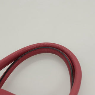 Miu Miu Convertible Madras Side Zip Satchel Grainy Leather