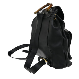 Gucci Vintage Bamboo Backpack Leather