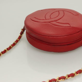 Chanel Vintage Round Tassel Crossbody Bag Quilted Lambskin