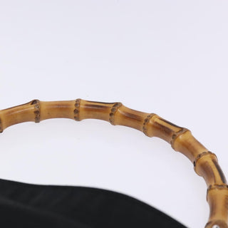 Gucci Vintage Bamboo Shoulder Bag Nylon