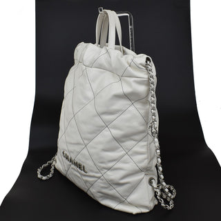 Chanel 22 Chain Backpack Quilted Calfskin