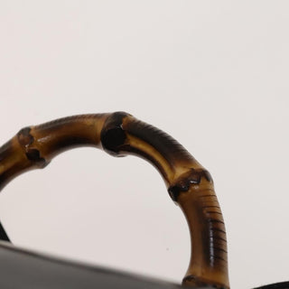 Gucci Vintage Bamboo Backpack Canvas and Leather