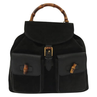 Gucci Bamboo Tassel Backpack Suede