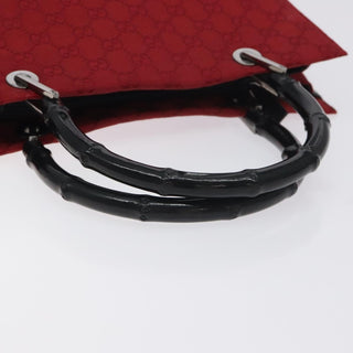 Gucci Vintage Bamboo Handle Tote Canvas