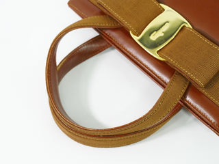 Salvatore Ferragamo Convertible Vara Bow Tote Leather