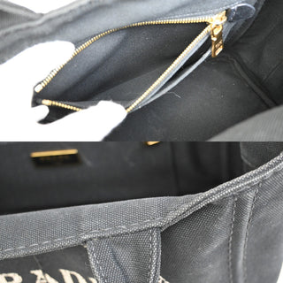Prada Canapa Convertible Tote Canvas