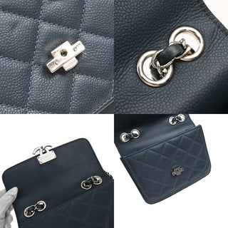 Chanel Filigree Flap Bag Calfskin Leather