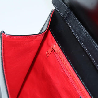 Celine Vintage Circle Logo Crossbody Bag Leather