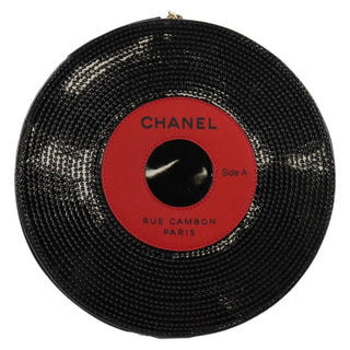 Chanel Record Wristlet Stitched Patent