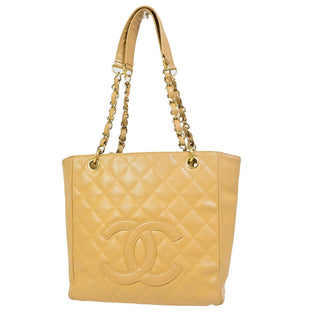 Chanel Petite Shopping Tote Quilted Caviar
