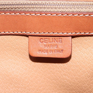 Celine Vintage Convertible Top Handle Bag Macadam Coated Canvas