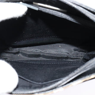 Burberry Front Pocket Flap Messenger Leather with Vintage Check Canvas