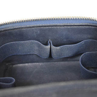 Chanel Vintage Timeless Zip Around Vanity Case Denim