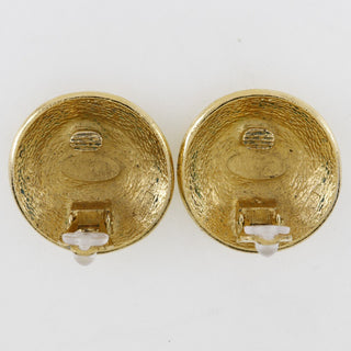Chanel Vintage 31 Rue Cambon Round Clip-On Earrings Metal