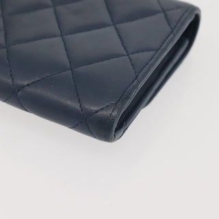 Chanel CC Gusset Classic Flap Wallet Quilted Lambskin
