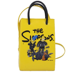 Balenciaga The Simpsons Shopping Tote Printed Leather