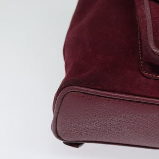 Gucci Vintage Bamboo Backpack Suede