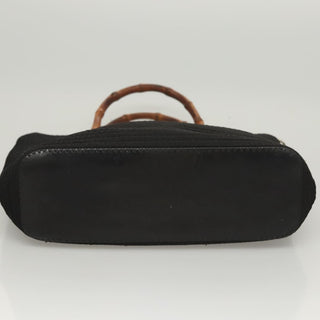 Gucci Vintage Bamboo Handle Tote Canvas